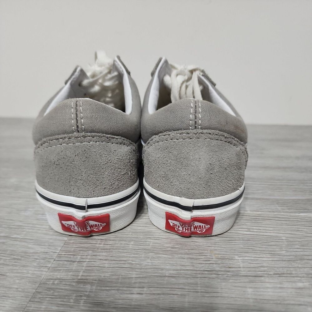 Vans Off The Wall Mens 4 Old Skool Skate Shoes Gray 508731 Low‎ Top Women 5 - Picture 6 of 10